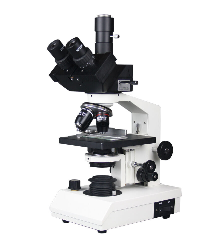 2500x Professional Trinocular LED Microscope w 10Mp USB 3.0 Camera & Software