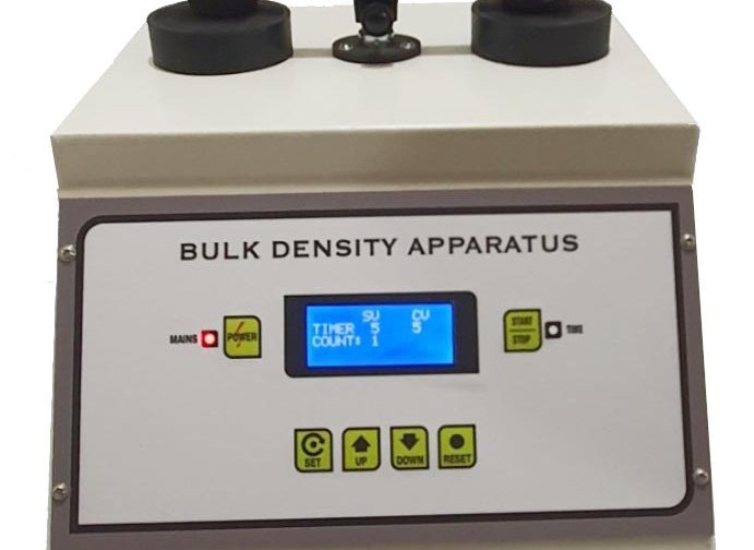 Digital bulk density apparatus