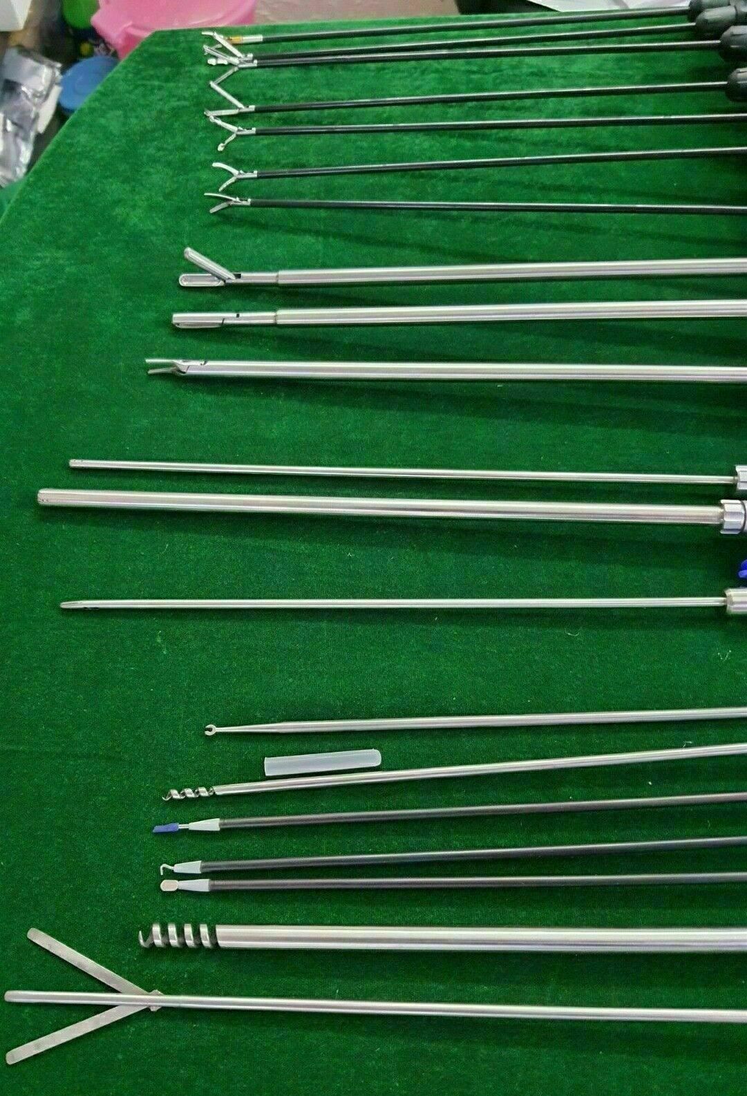 5x330mm Laparoscopy Endoscopy Surgical Instruments 34pc