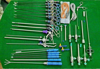 5x330mm Laparoscopy Endoscopy Surgical Instruments 34pc